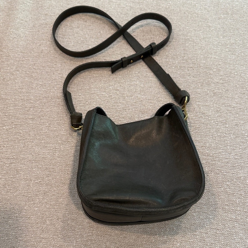 Madewell Green Leather Crossbody Bag